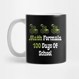 Math Formula 100 Days of School Mug